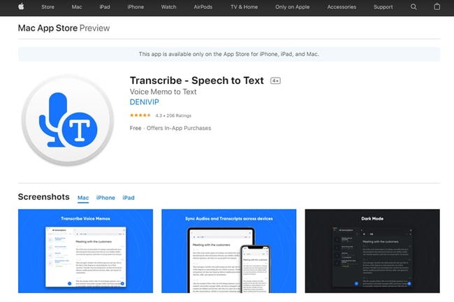 Transcribe - Speech to Text App